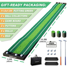 SENSECLUB putter close-up highlighting grip and alignment for better stroke control