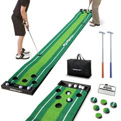 SENSECLUB full mat view showing all 12 holes and realistic green for consistent practice