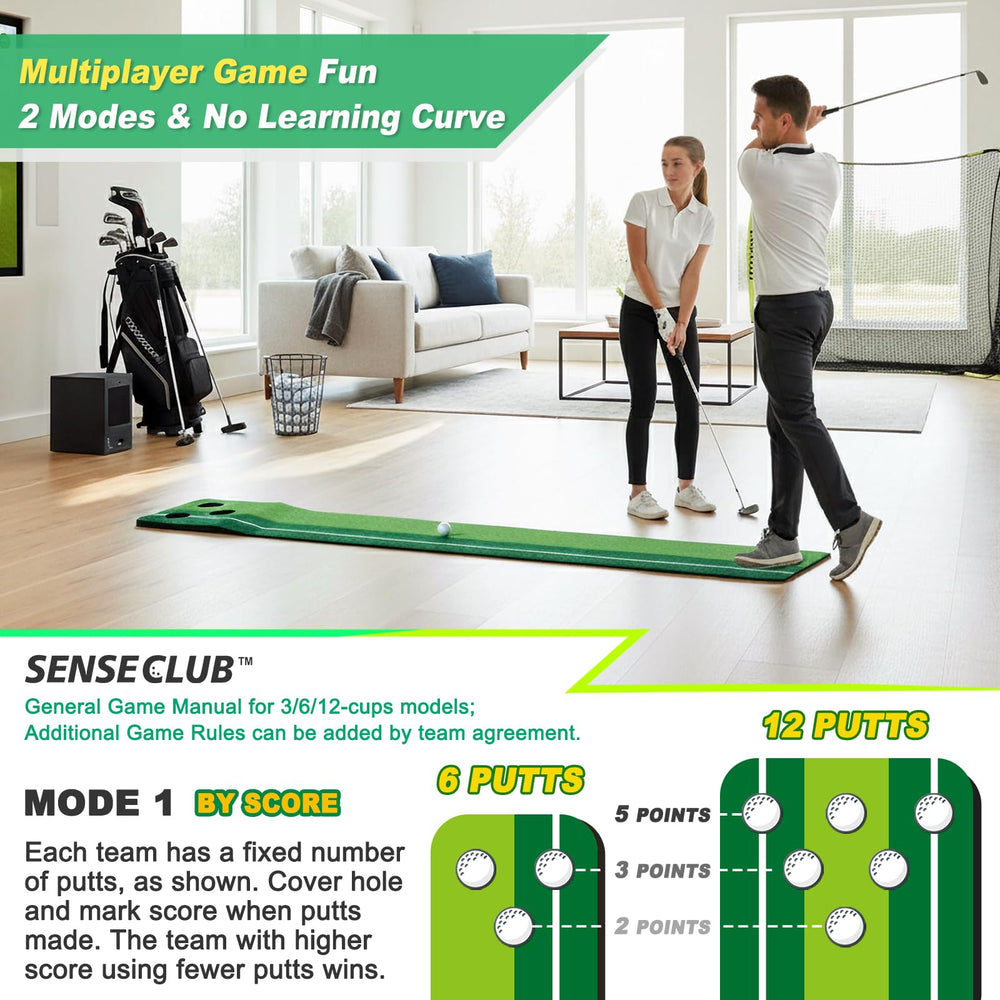 SENSECLUB anti-slip rubber underside, keeps mat stable during practice