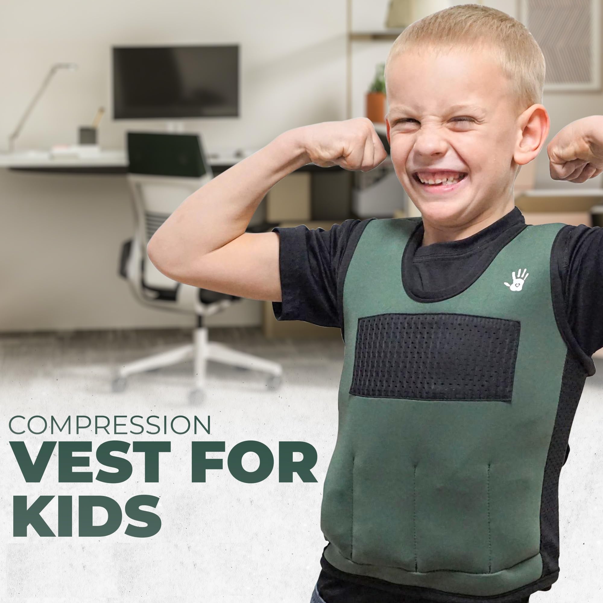 SENSORY4U vest packed in bag for travel offering portable sensory support