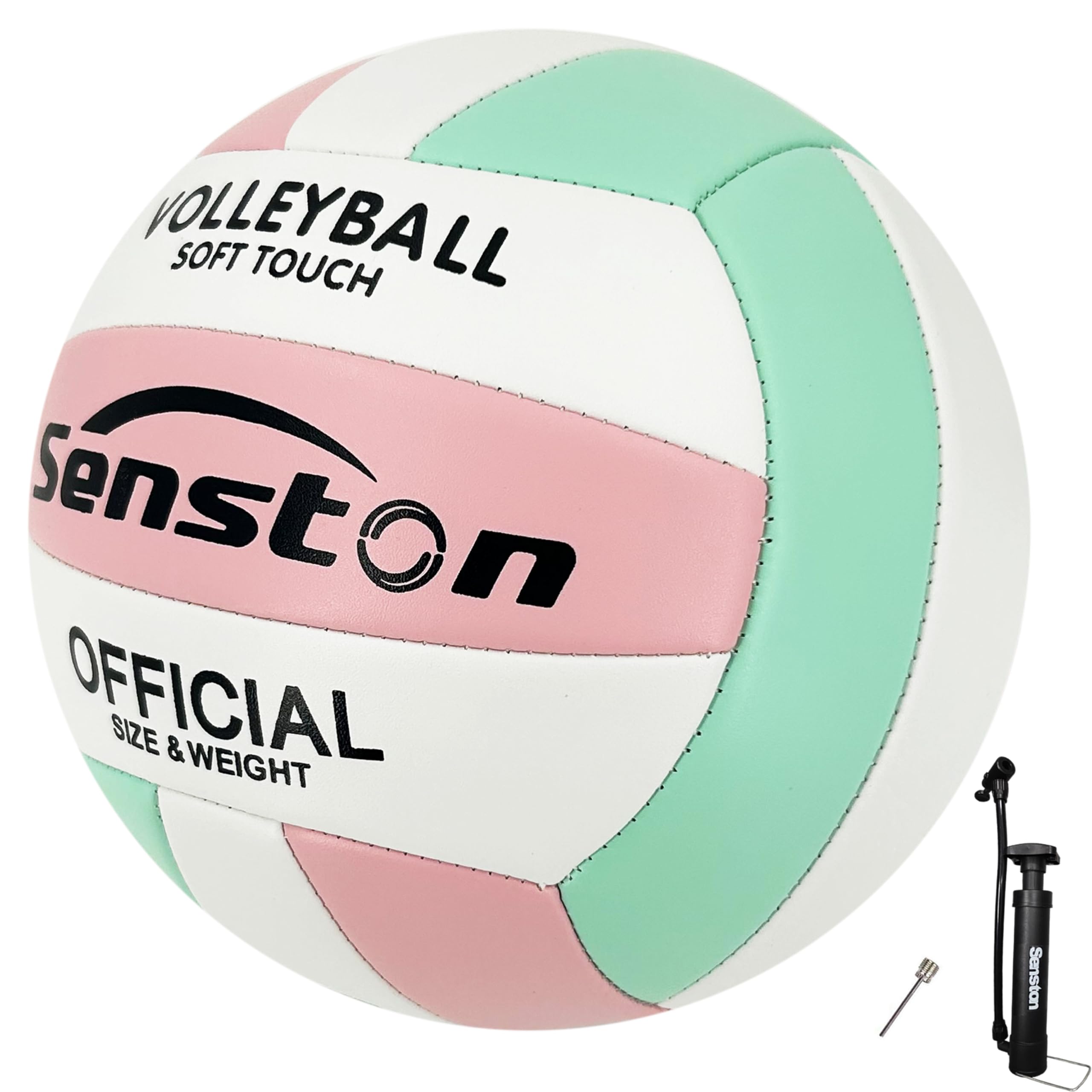 Senston front view of official size 5 ball showing brand and play-ready design
