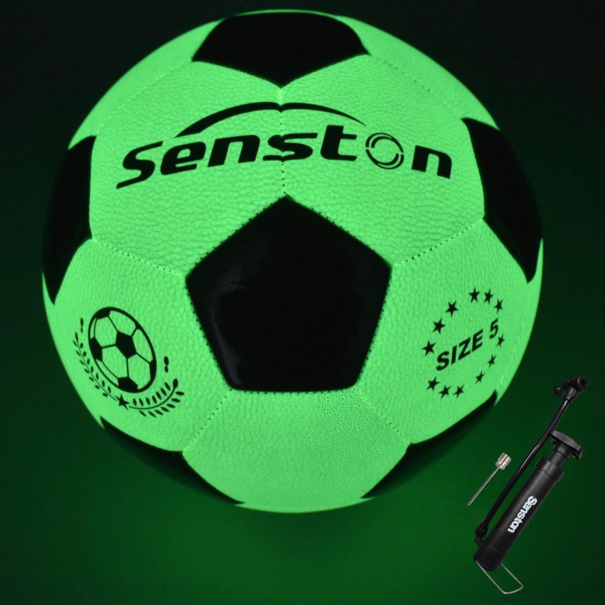 Senston ball front view showing panel design and bright visual appeal