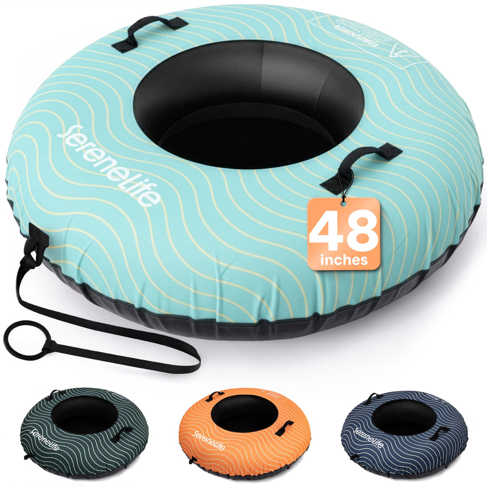 SereneLife 48" front view showing large riding surface and stable design benefit