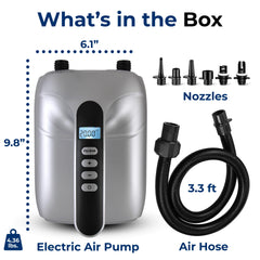 SereneLife air hose connection detail ensuring secure seal and fast airflow