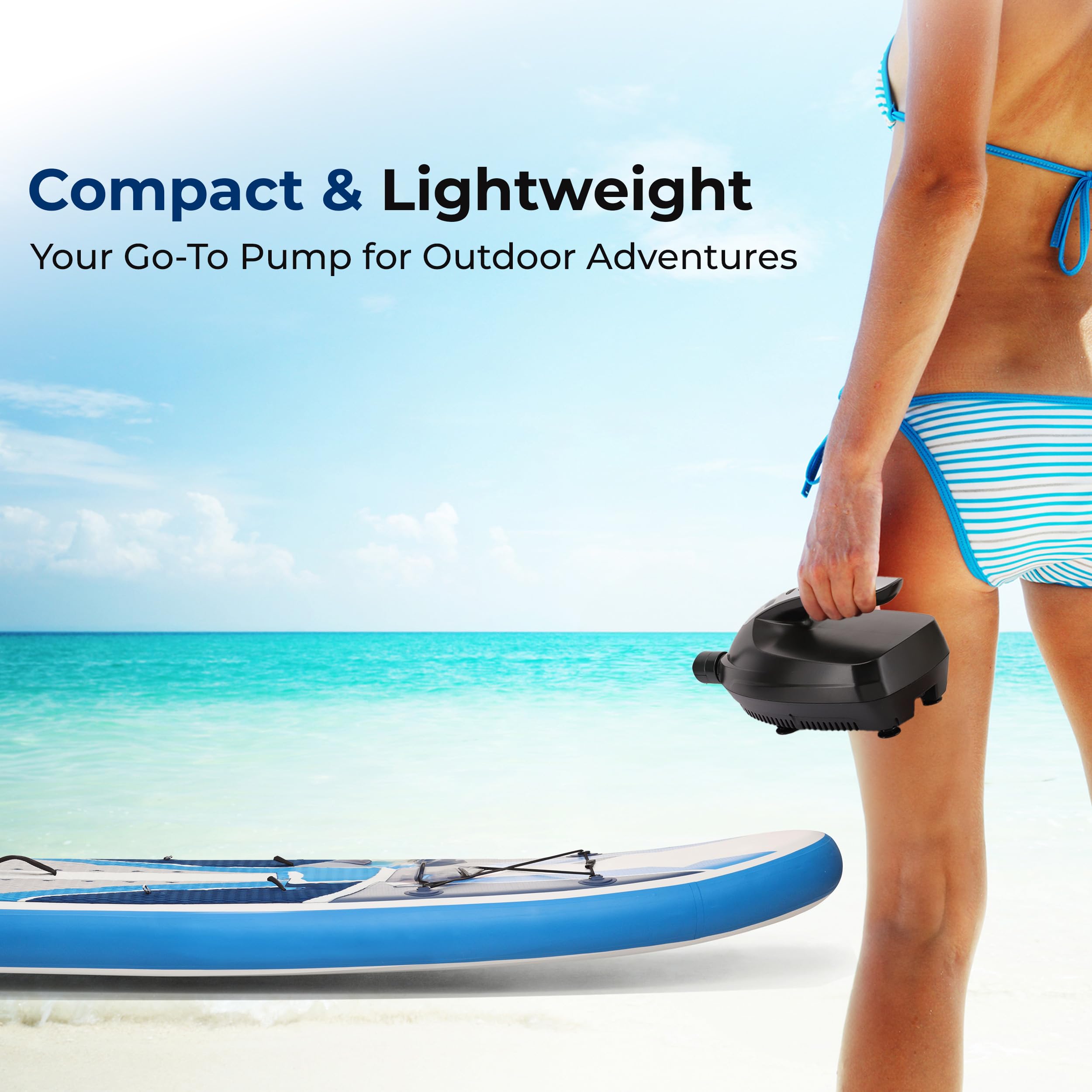 SereneLife compact profile with handle highlighting portable storage benefit