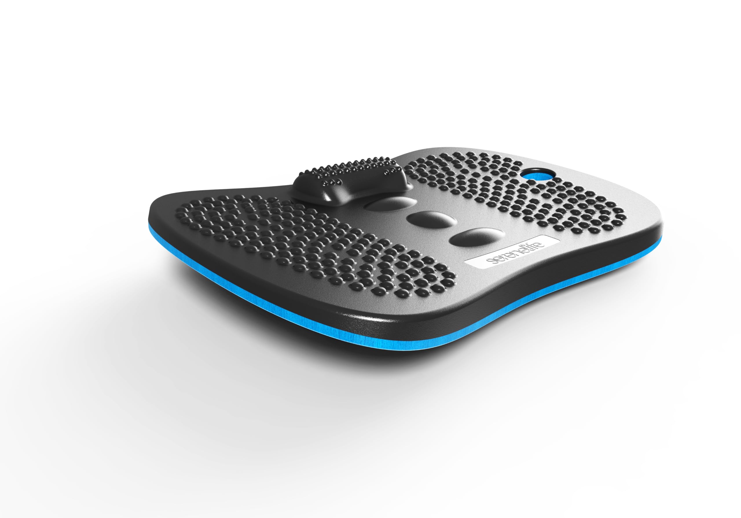 SereneLife wooden board front view showing sturdy hardwood and ergonomic shape for comfort