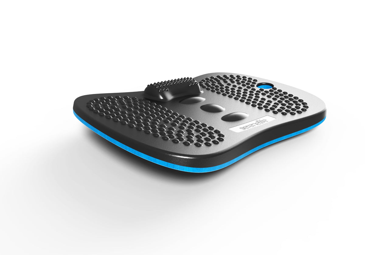 SereneLife wooden board front view showing sturdy hardwood and ergonomic shape for comfort