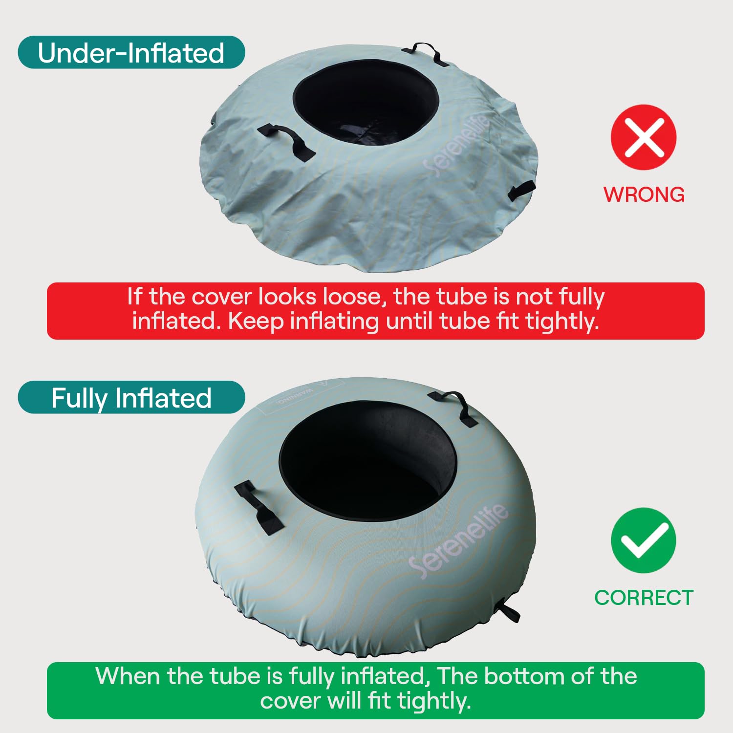 SereneLife Oxford cover close-up showing durable fabric for long-lasting protection