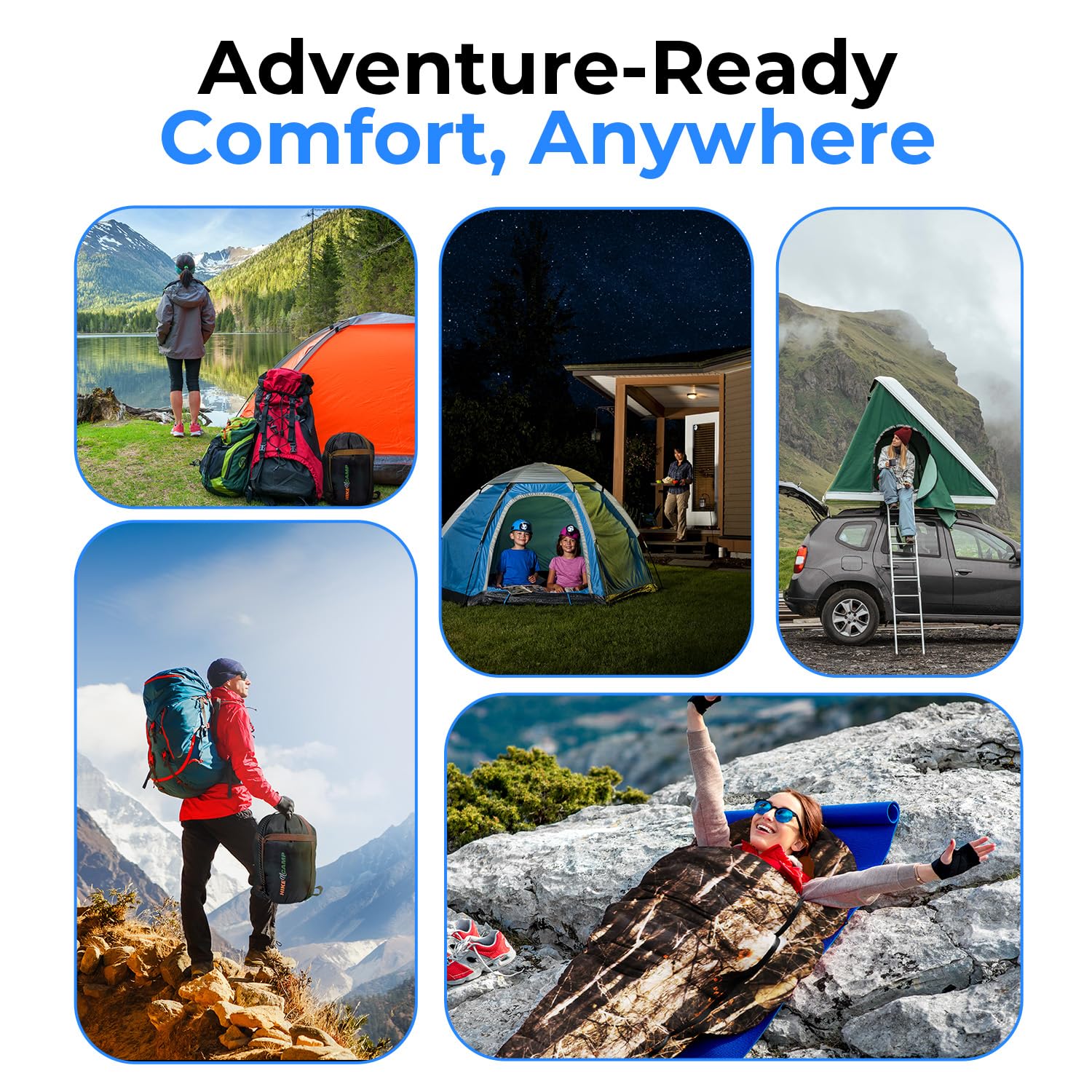 SereneLife rolled into compression sack illustrating compact carry and easy transport