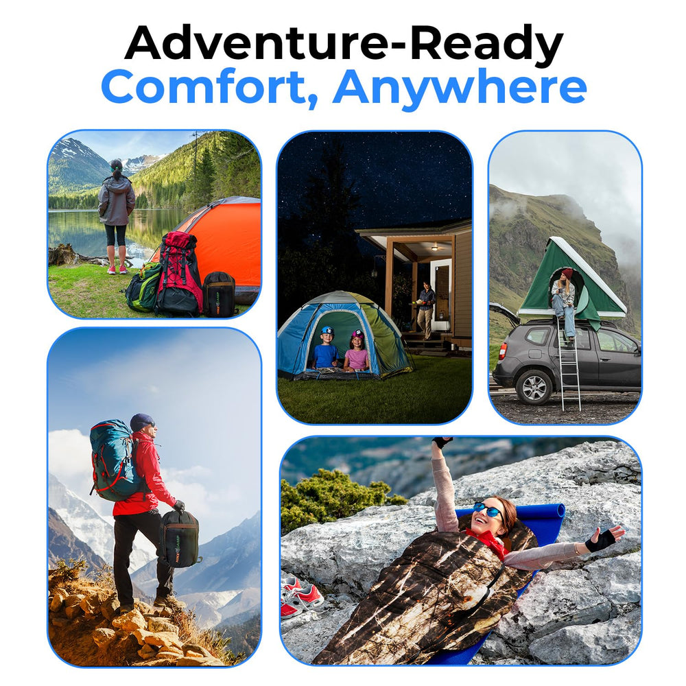 SereneLife rolled into compression sack illustrating compact carry and easy transport