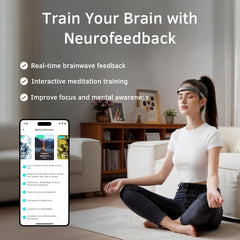 SereniBrain app live brainwave display giving instant neurofeedback benefits