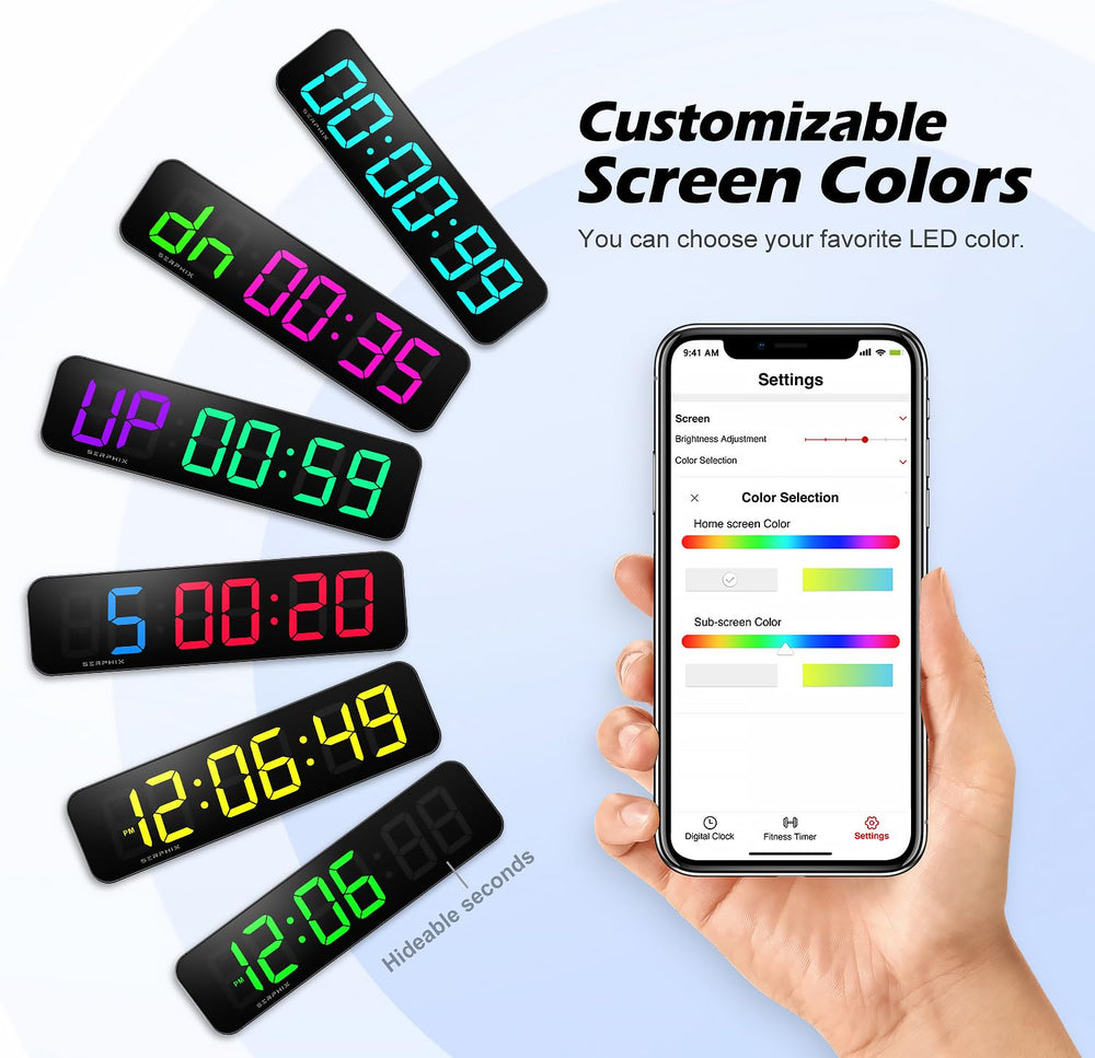 SERPHIX app customization screen showing preset management and detailed settings