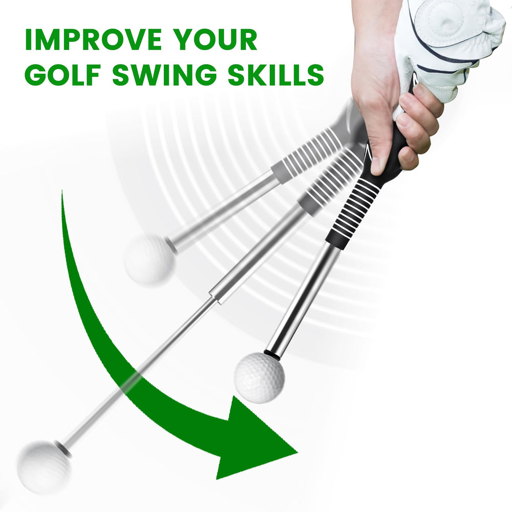 Seticek stainless steel shaft and resin head detail for durable, realistic swing feel benefit