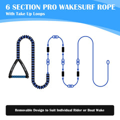 SETYPARY floating wakesurf rope on water for easy retrieval and visibility