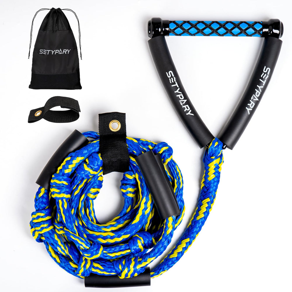 SETYPARY front view of handle and rope showing secure grip and bright colors