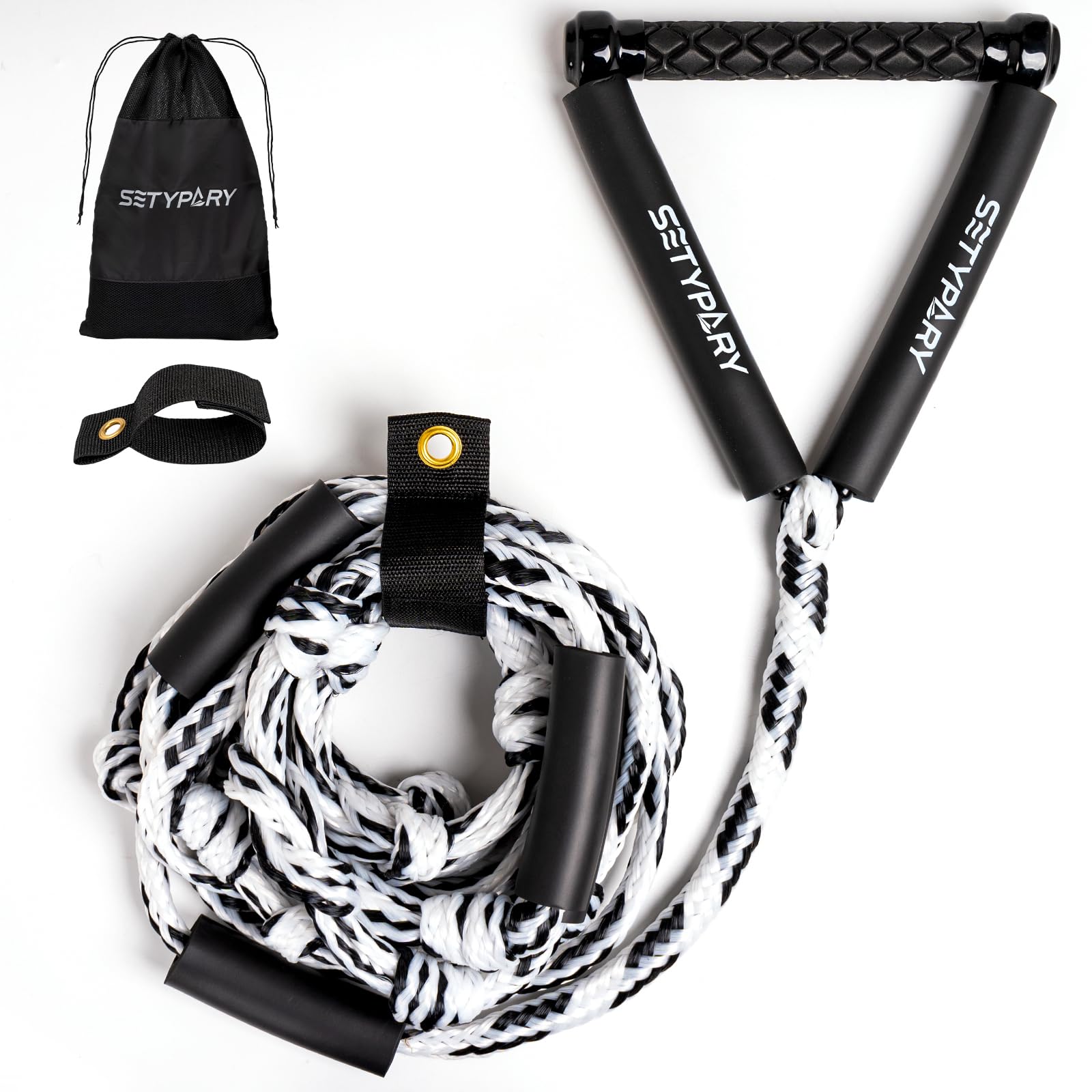 SETYPARY front packaging showing rope and handle, highlights durability