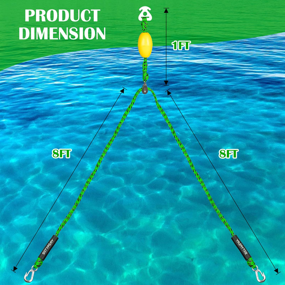 SETYPARY scale comparison with hand showing rope thickness and portable size