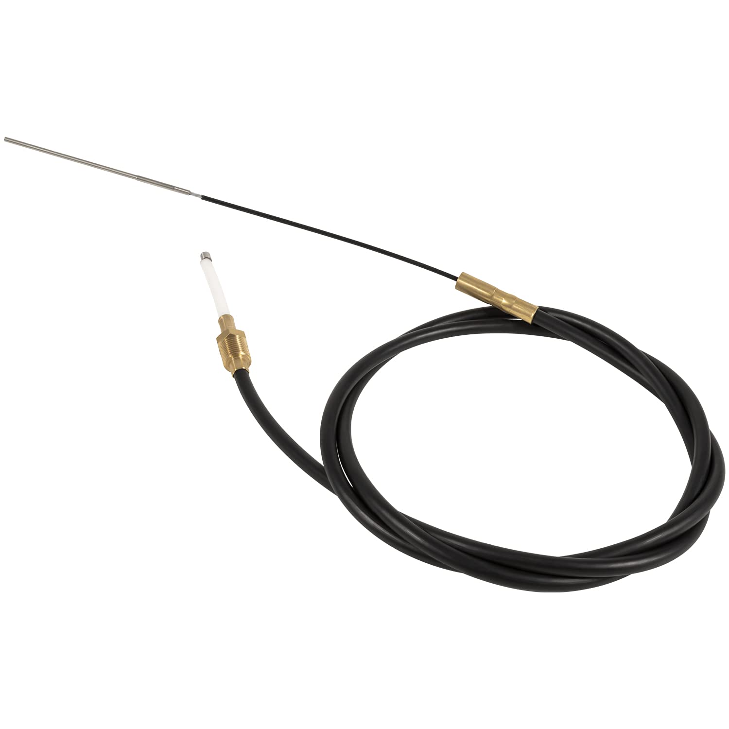 sevencow cable next to ruler showing scale for correct length and compatibility benefit