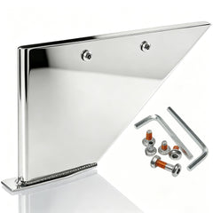 sevencow front view of skeg guard showing polished surface and fit benefit