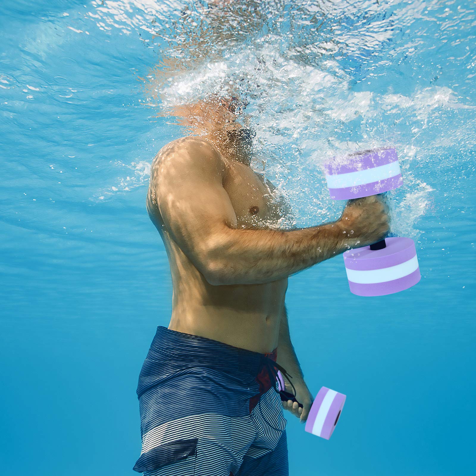 SEWACC in aquafitness class setting, supports group workouts and instruction