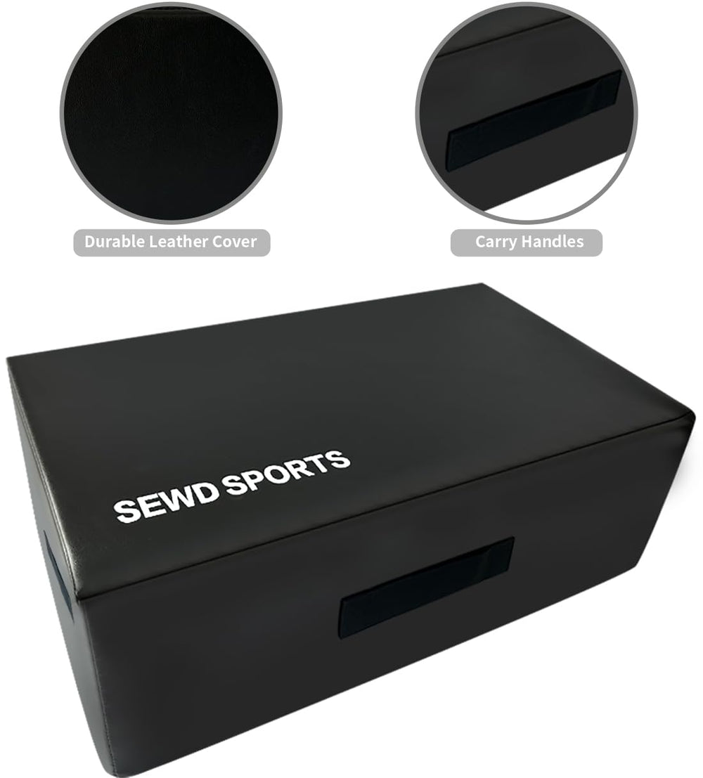 SEWD sitting box in a studio setting demonstrating professional use and durability