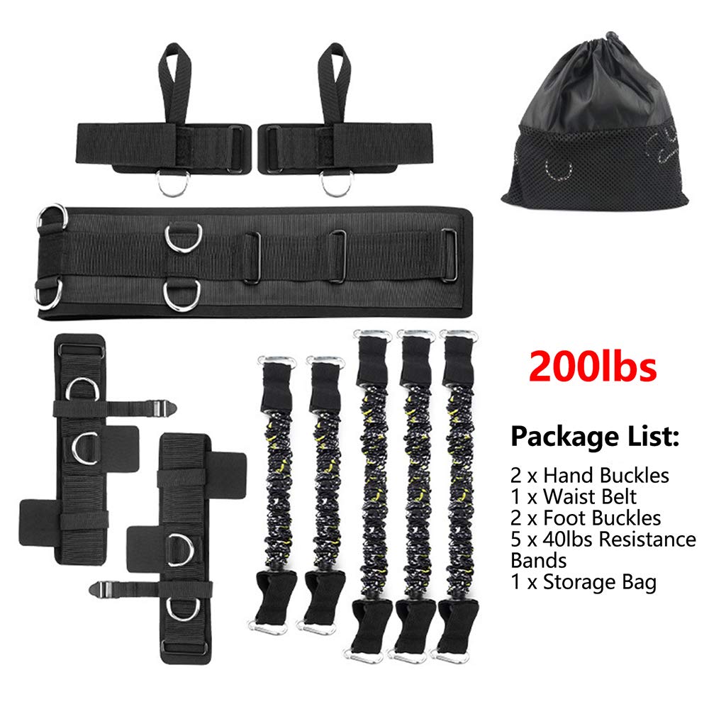 Sfeexun compact travel bag packed with set, conveys easy transport and on-the-go training