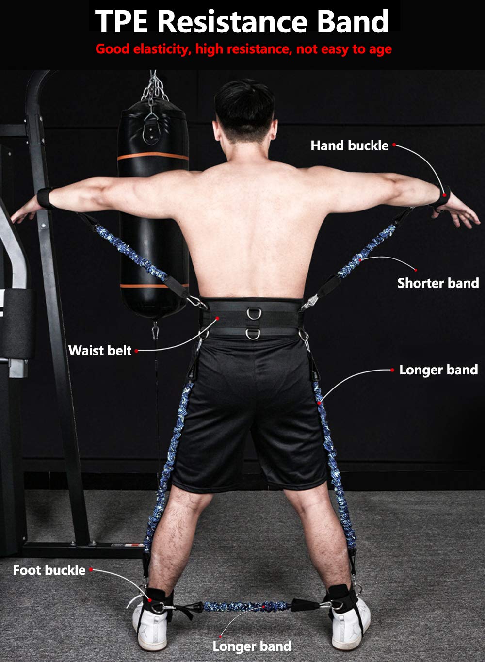 Sfeexun waist belt close-up illustrating adjustable fit and secure buckle