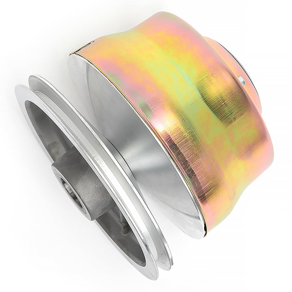 SFriding clutch held in hand to show lightweight aluminum construction benefit