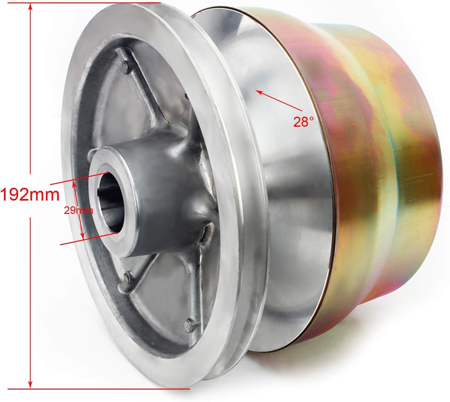 SFriding clutch weight assembly detail showing robust design and consistent engagement