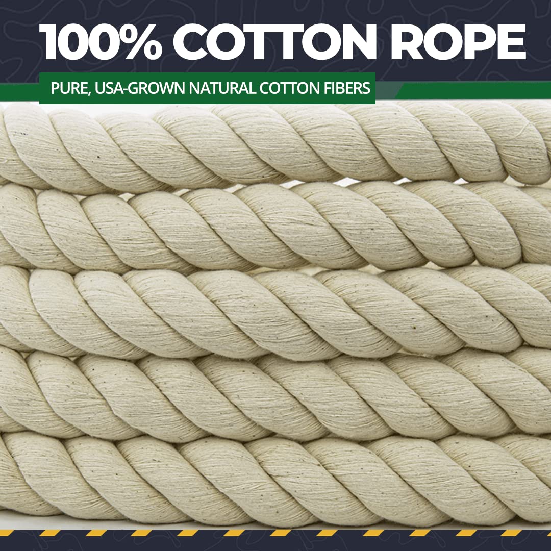 SGT KNOTS rope draped as a macramé wall hanging showcasing decorative results