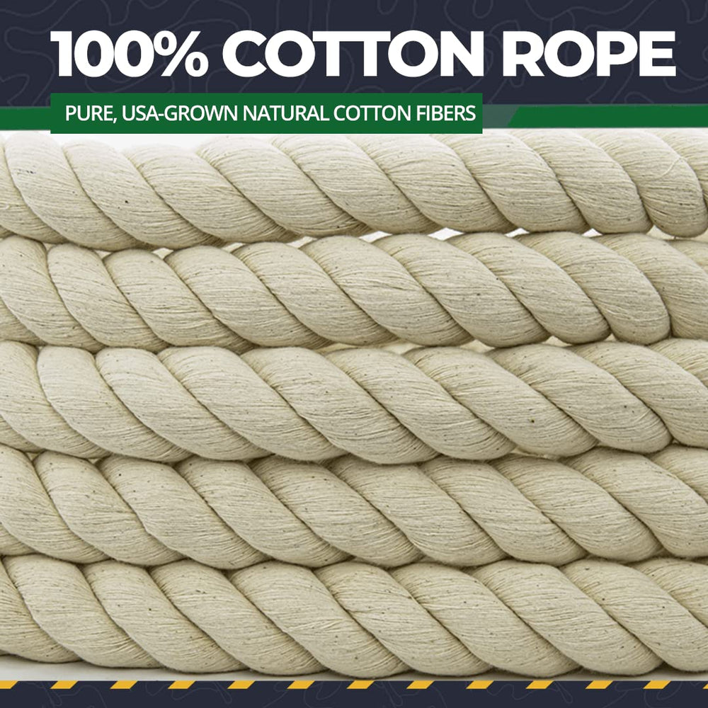 SGT KNOTS rope draped as a macramé wall hanging showcasing decorative results