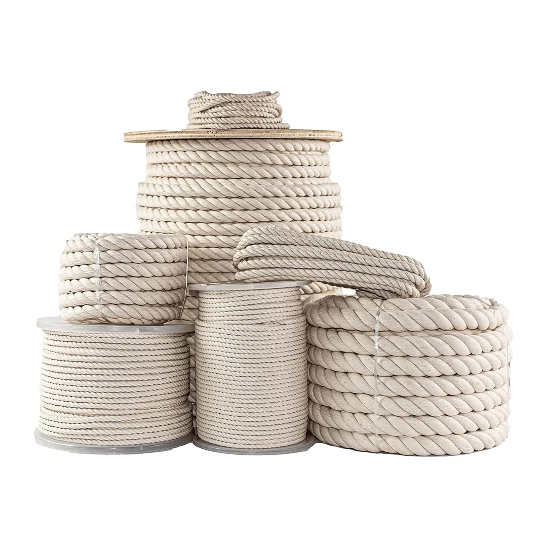 SGT KNOTS RopeHub front packaging showing natural 1/2 inch cotton rope and label benefits