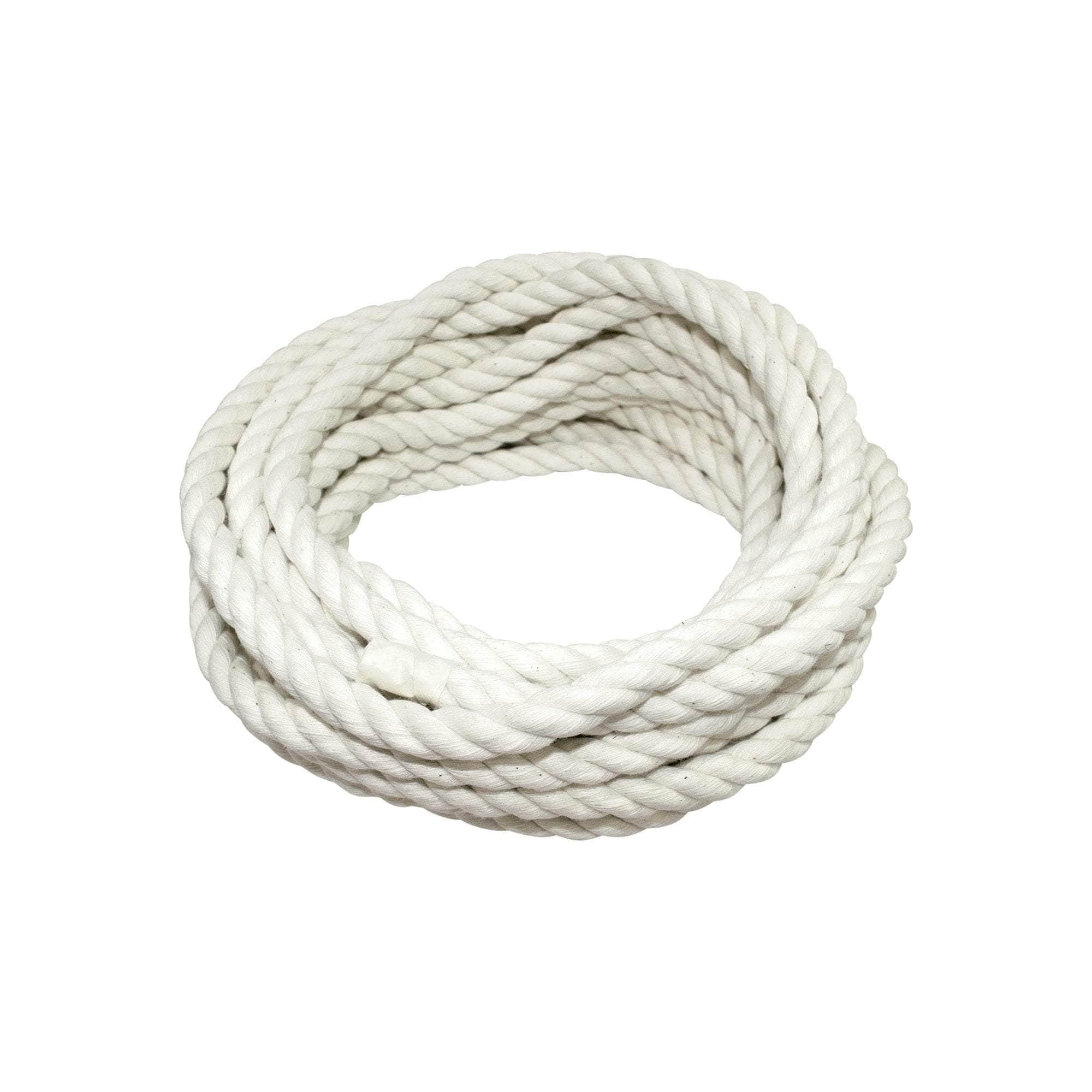 SGT KNOTS close-up of twisted cotton rope texture highlighting smooth knotting ability