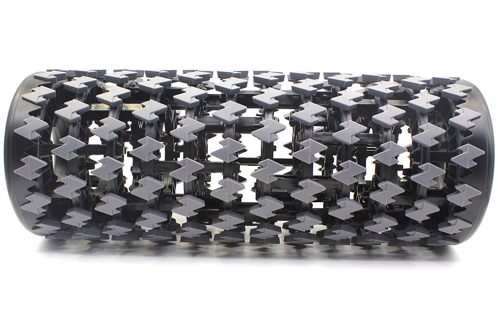 Shadowfit foam roller collapsed to 5.2 inches for easy travel and storage benefit