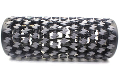 Shadowfit foam roller collapsed to 5.2 inches for easy travel and storage benefit