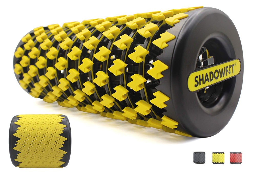 Shadowfit front view showing compact, collapsible roller and clear benefits