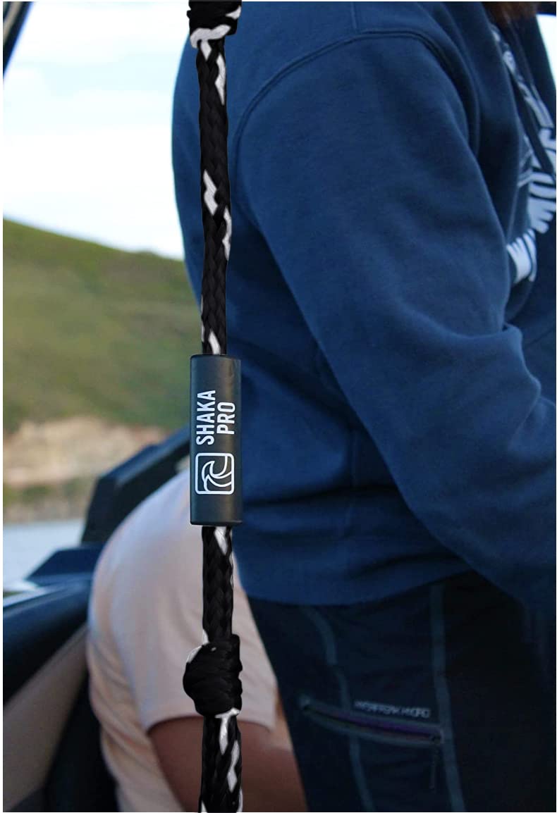 Shaka Pro rope floating on water demonstrating visibility and quick retrieval