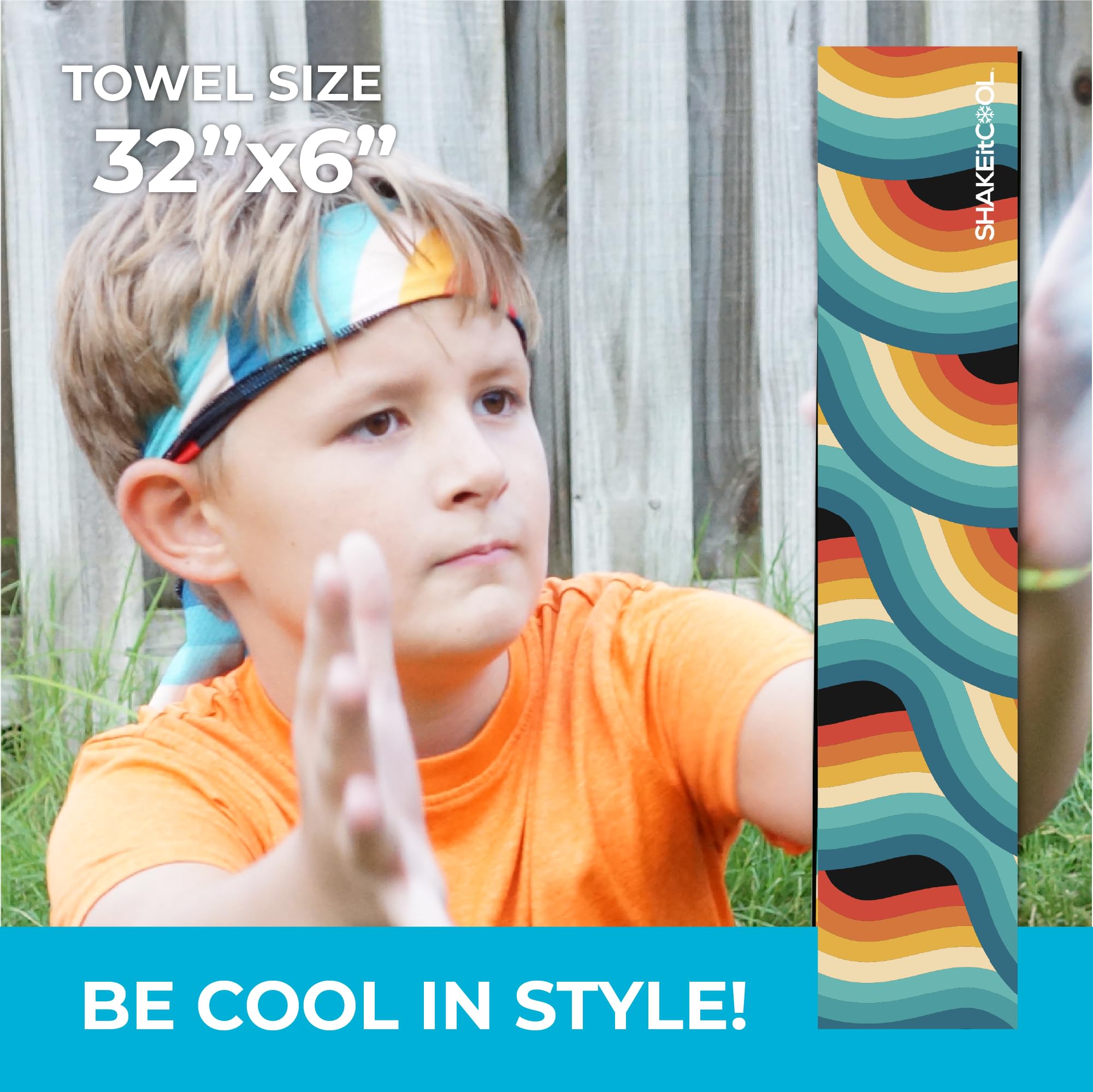 SHAKEitCOOL close-up fabric texture displaying soft absorbent weave for cooling comfort