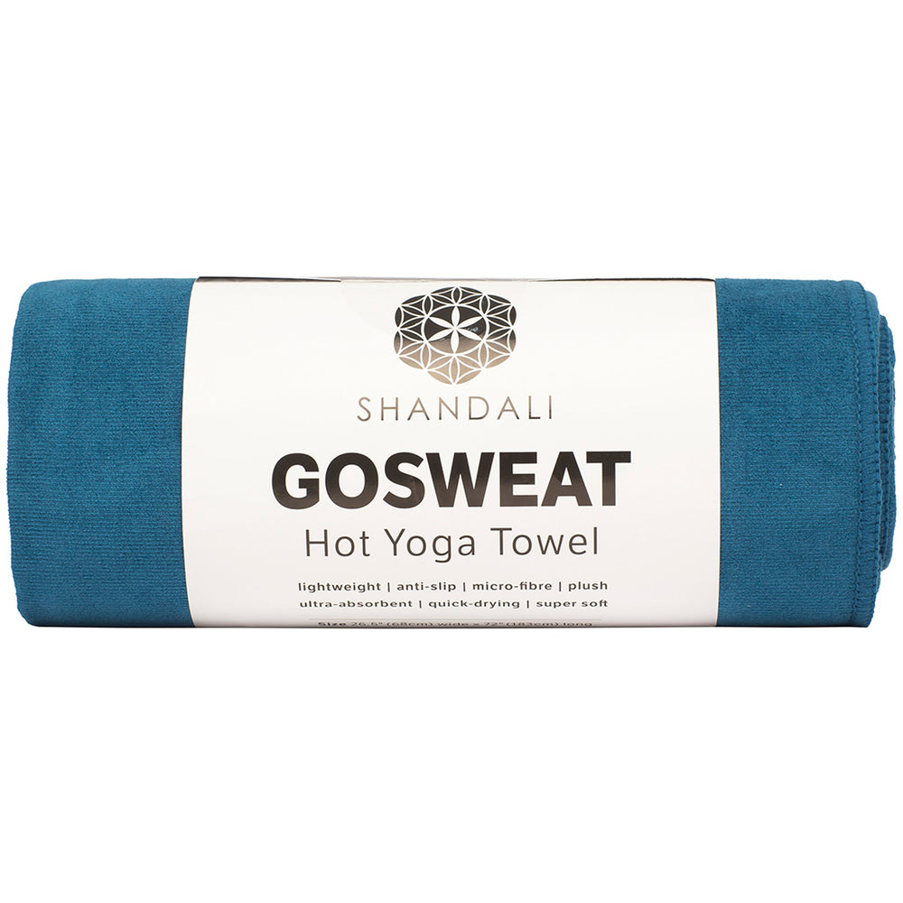 Shandali towel full-length on mat showing coverage and improved grip
