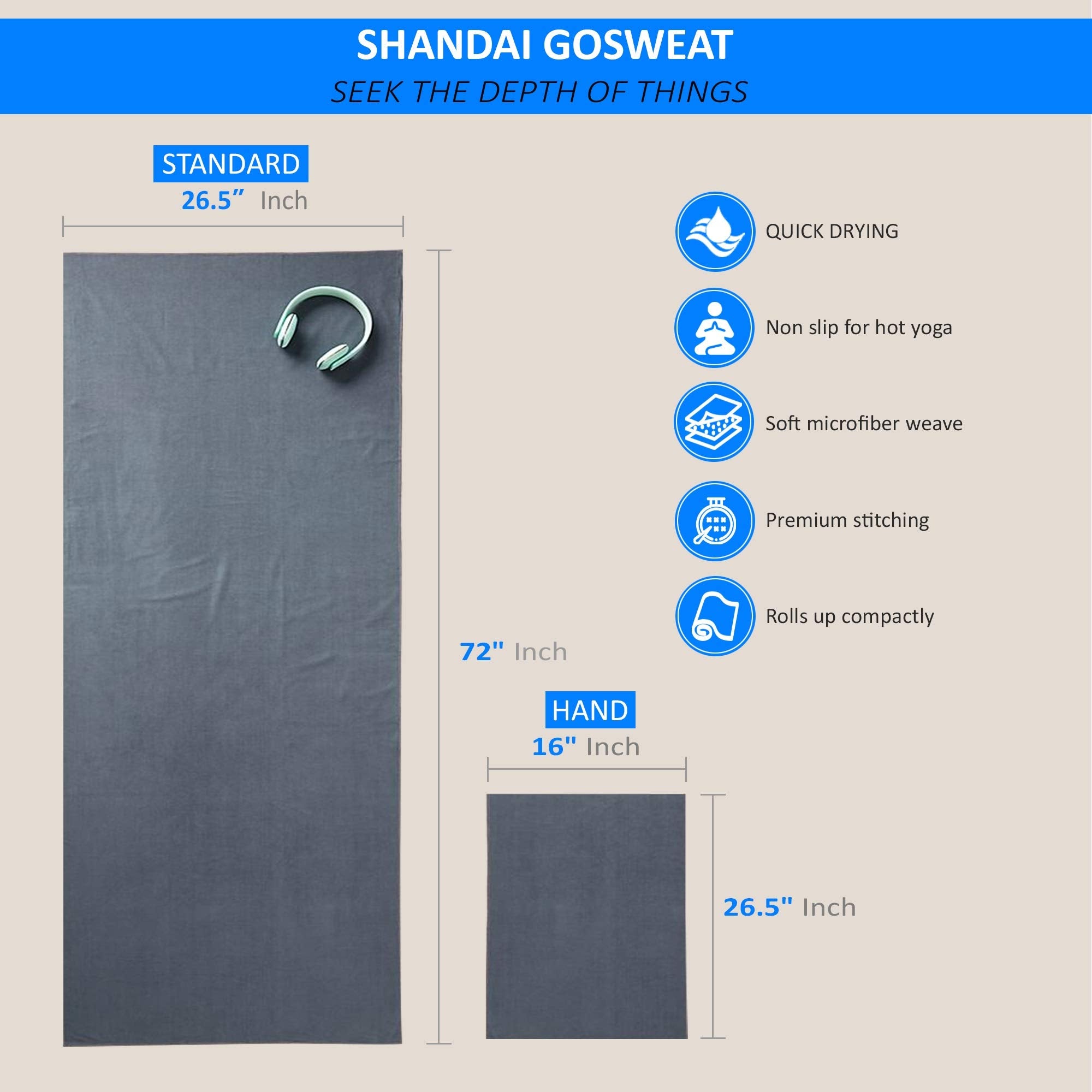 Shandali close-up suede microfiber texture for improved grip benefit