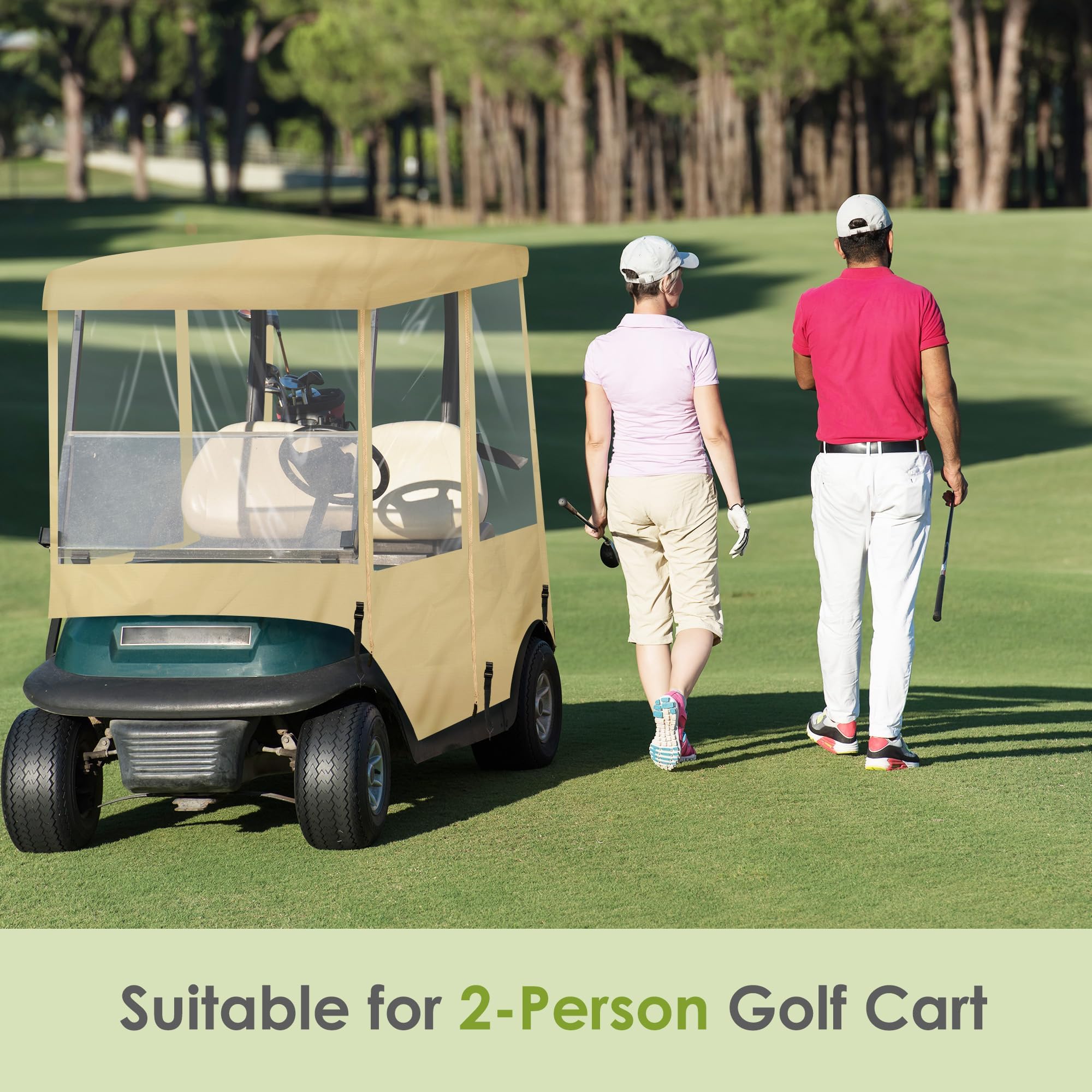 SHANTRA lifestyle image on course illustrating all-weather use comfort