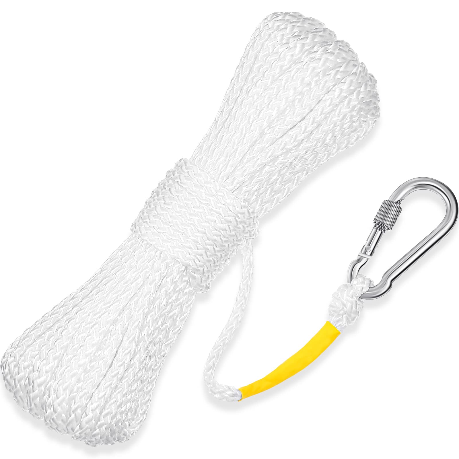Shappy front view packaging showing rope and spring hook for easy storage