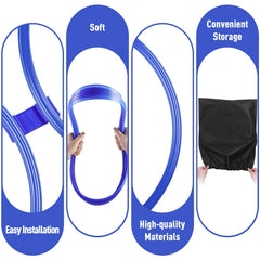 Shappy agility rings arranged in soccer drill showing improved footwork and speed benefit