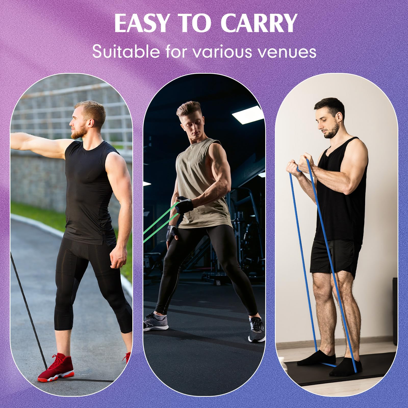 Shappy band used for squat and row combo demonstrating versatile full-body workouts
