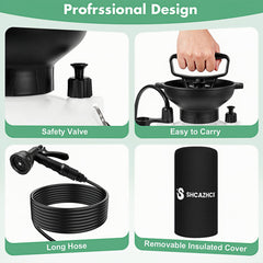 Shcazhcx shoulder strap and handle demonstrating comfortable carry for travel