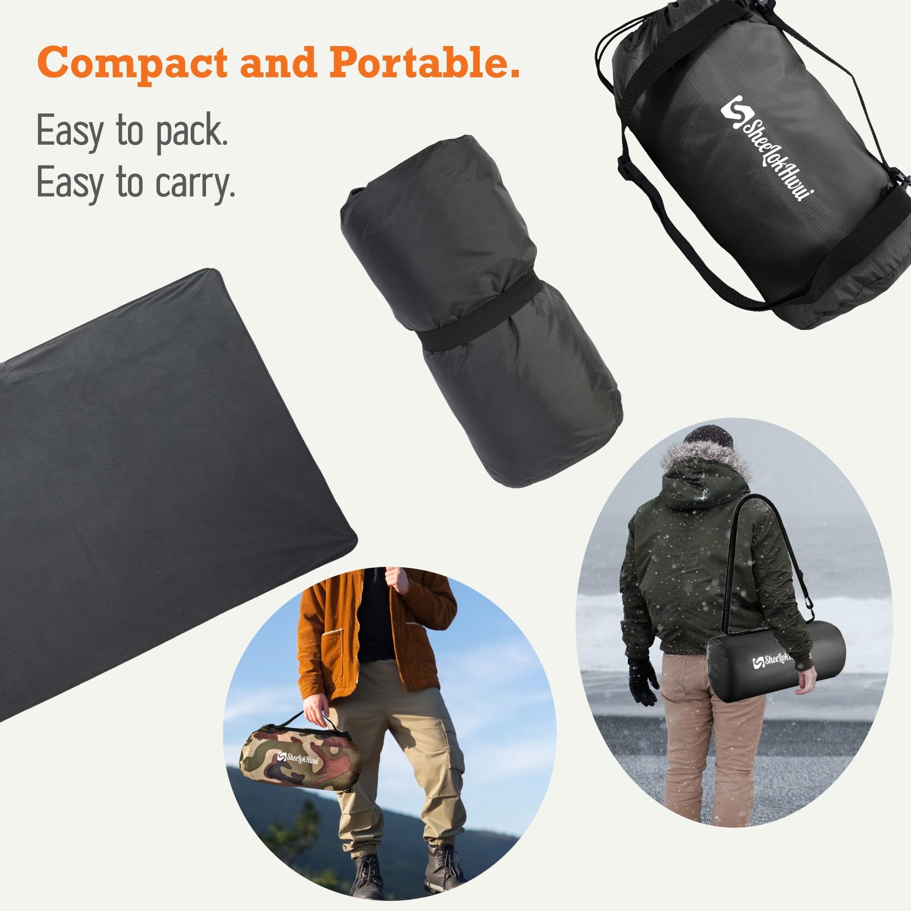 sheelokhwui zipper pocket close-up securing valuables during outdoor use