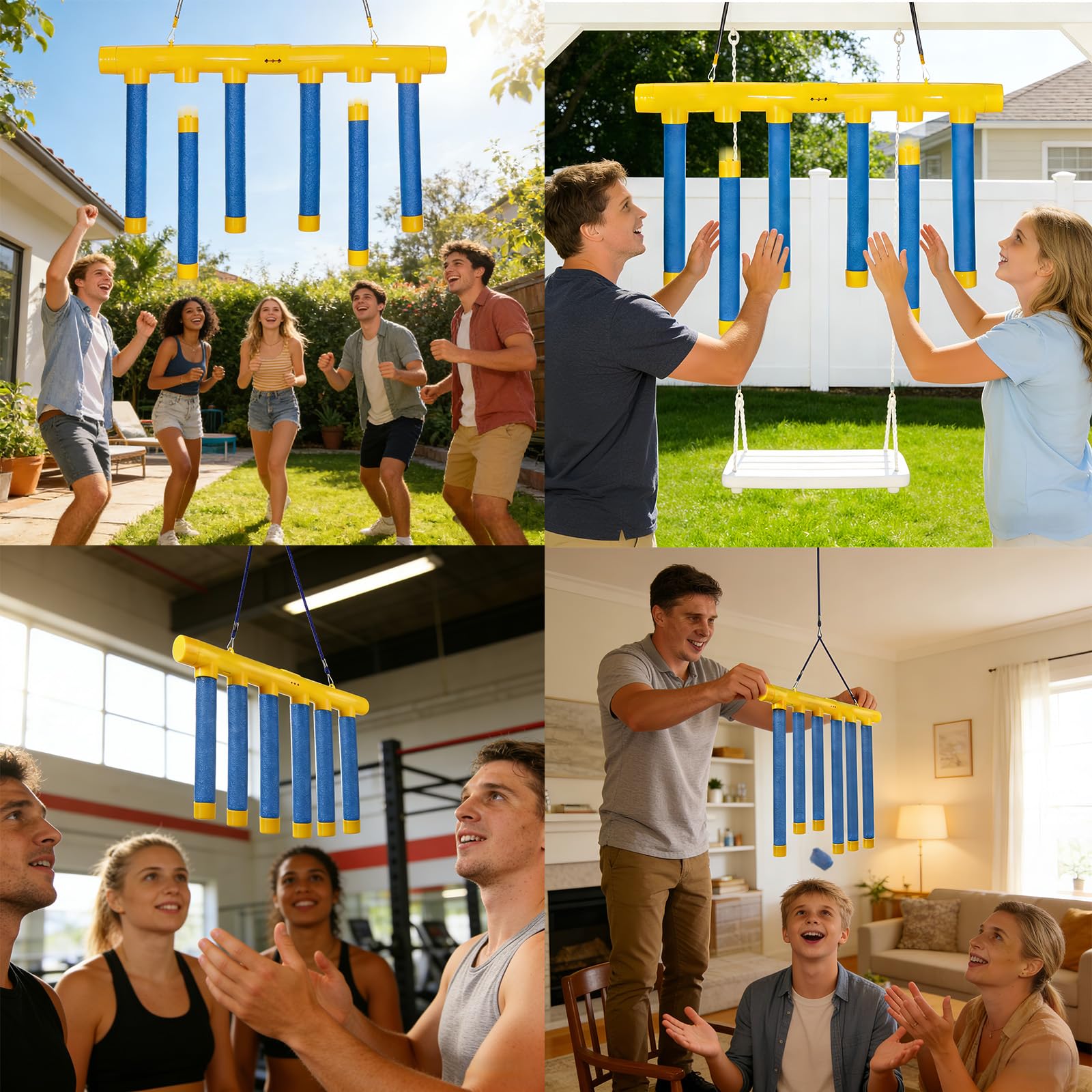 Shelprojsu outdoor lifestyle scene with friends using game, social activity benefit