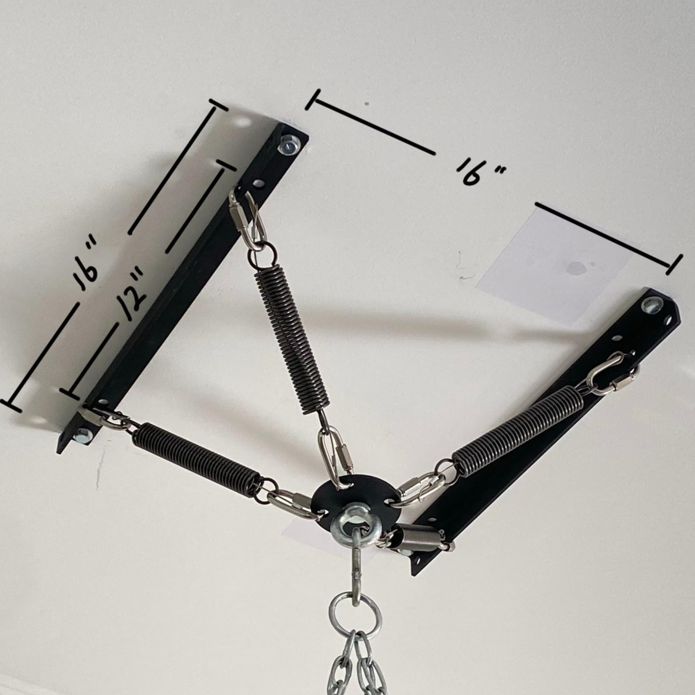 shikoyi front view of hanger showing bracket and mount, reduces noise