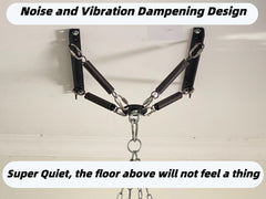 shikoyi close-up of spring assembly demonstrating vibration damping benefit