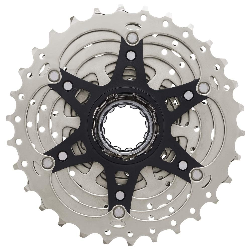 Shimano 105 CS-R7000 mounted on road bike in ride setting providing versatile gearing benefit